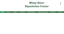 Desktop Screenshot of mistyriverstables.com